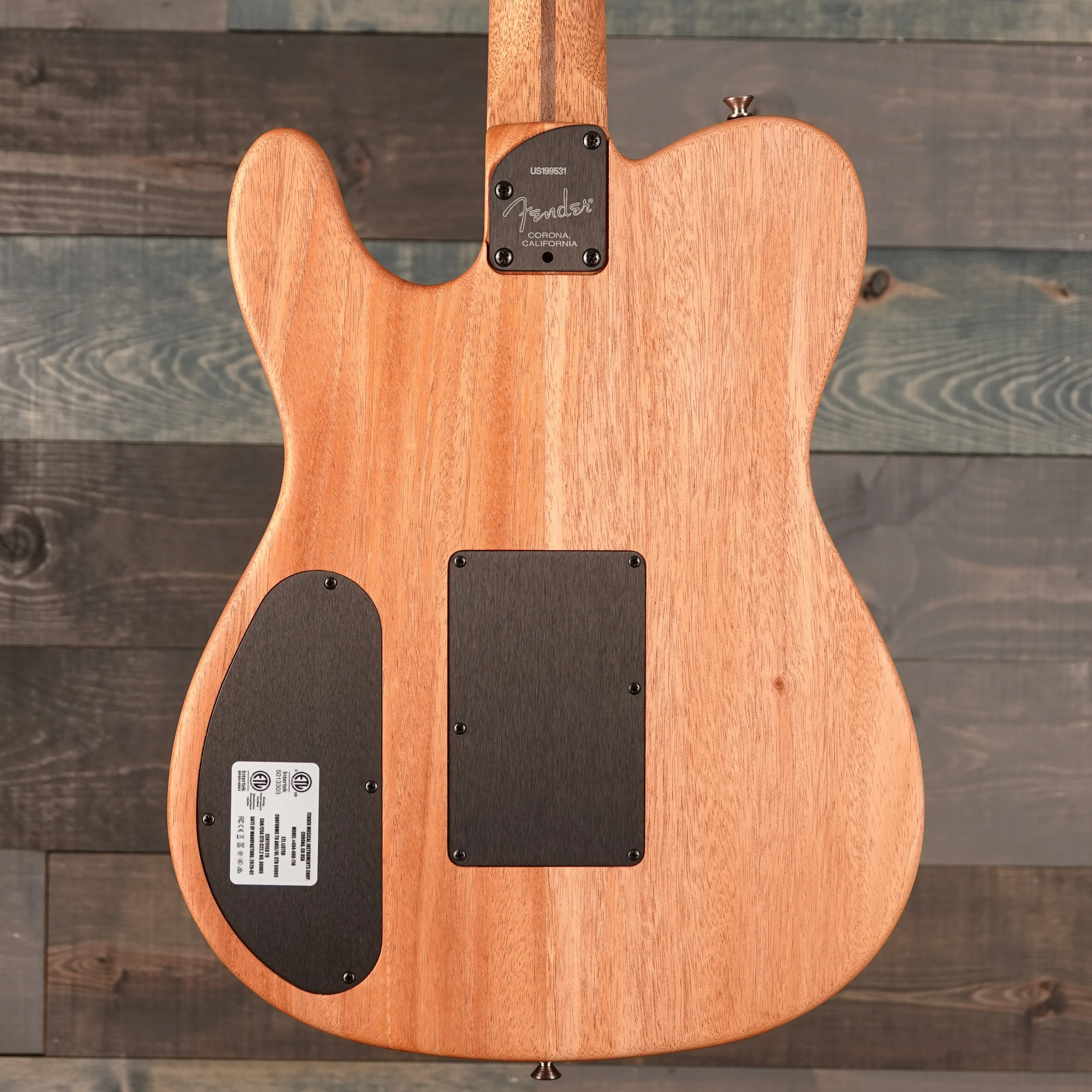 Fender American Acoustasonic™ Telecaster®, Ebony Fingerboard, Sonic Gray