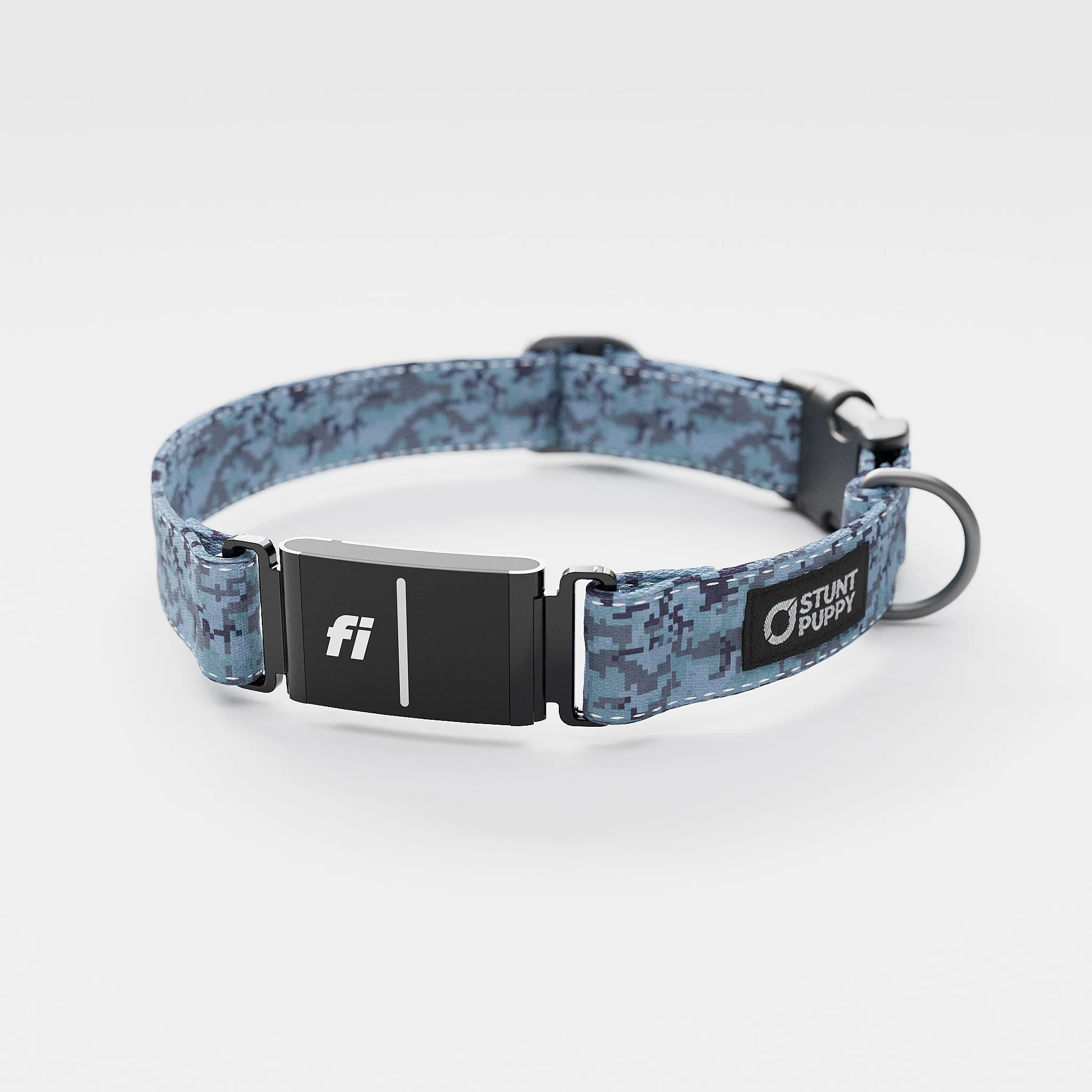 Fi GPS Included Camo Blue Everyday Collar (6 month subscription)