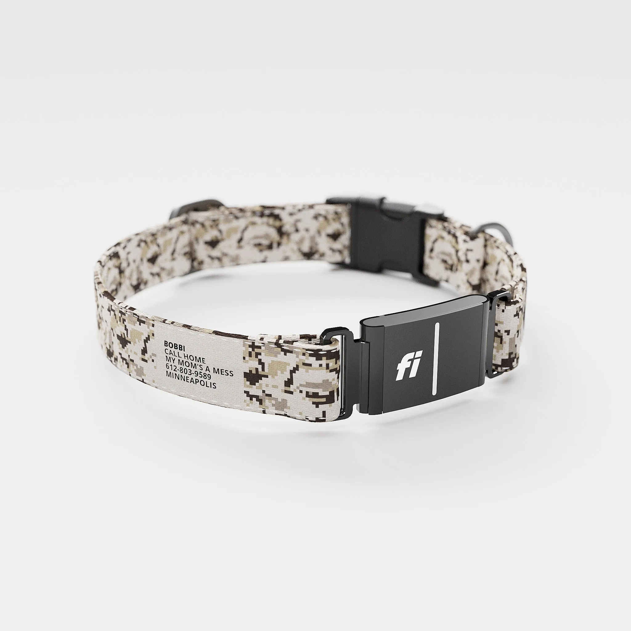 Fi GPS Included Camo Desert Sand Everyday Collar (6 month subscription)