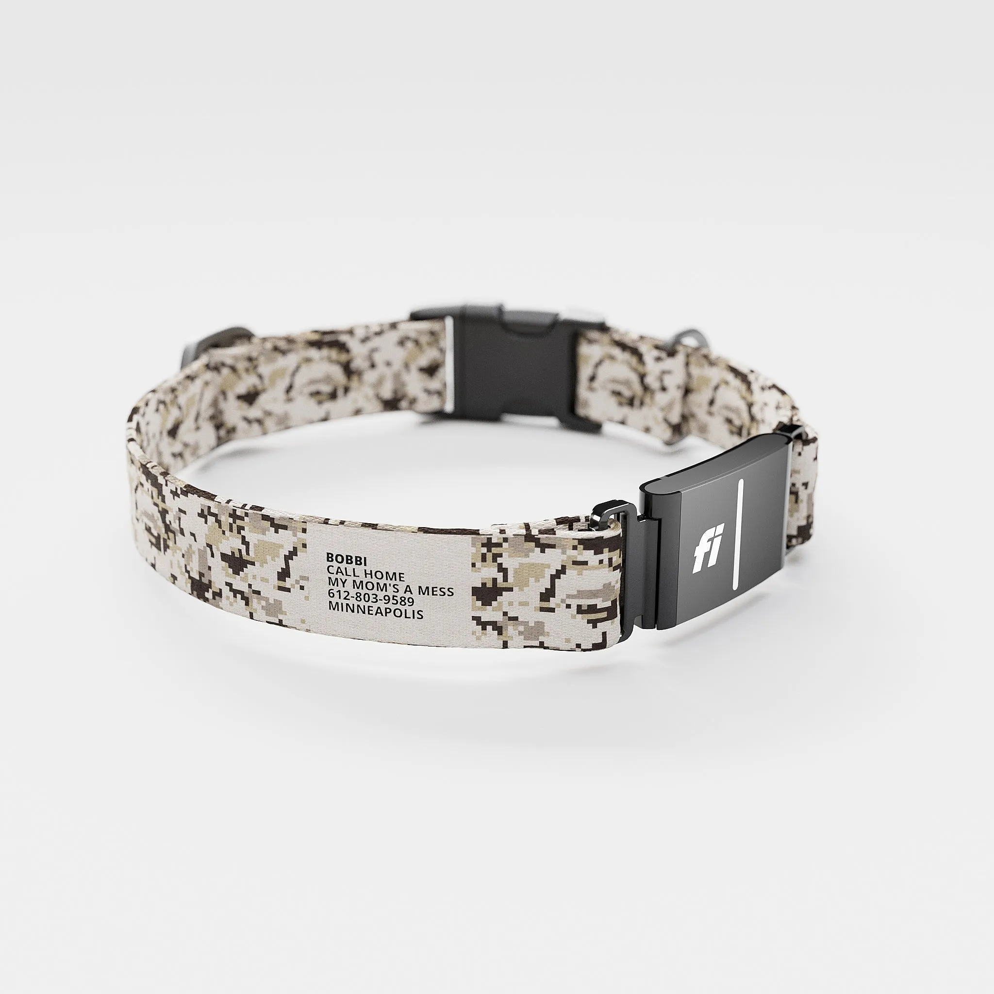 Fi GPS Included Camo Desert Sand Everyday Collar (6 month subscription)