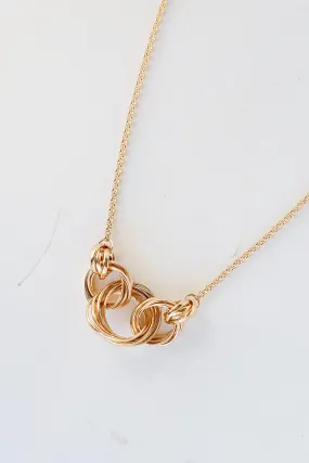 FINAL SALE - Caroline Gold Circle Link Necklace