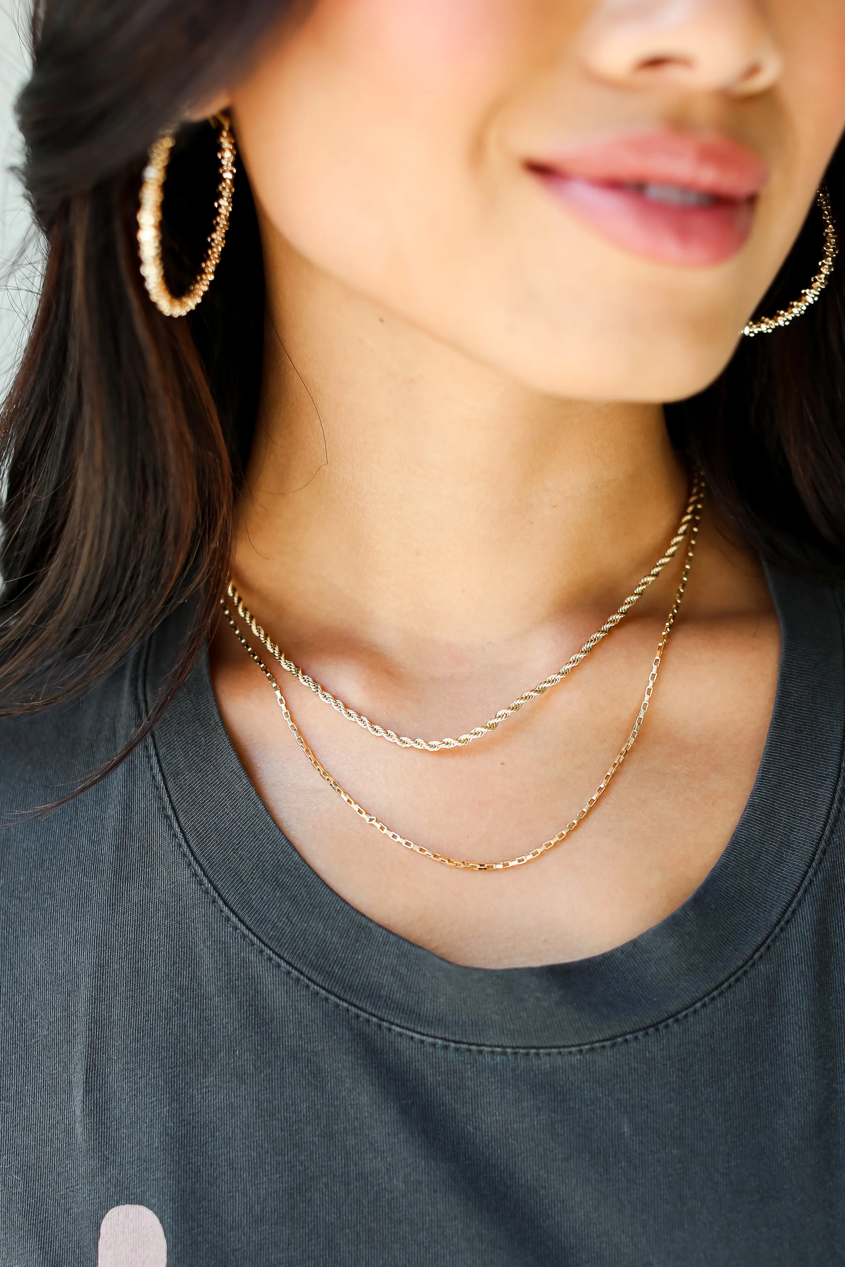 FINAL SALE - Natalia Gold Layered Chain Necklace