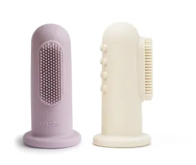 Finger Toothbrush (Soft Lilac/Ivory)