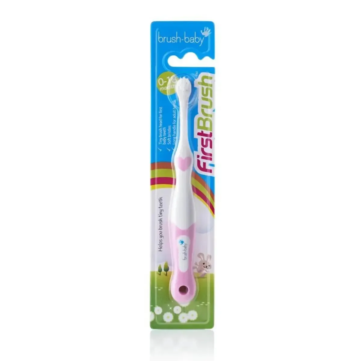 FirstBrush™ First Baby Toothbrush (0-18 months) (Pack of 6 Mixed Colours)