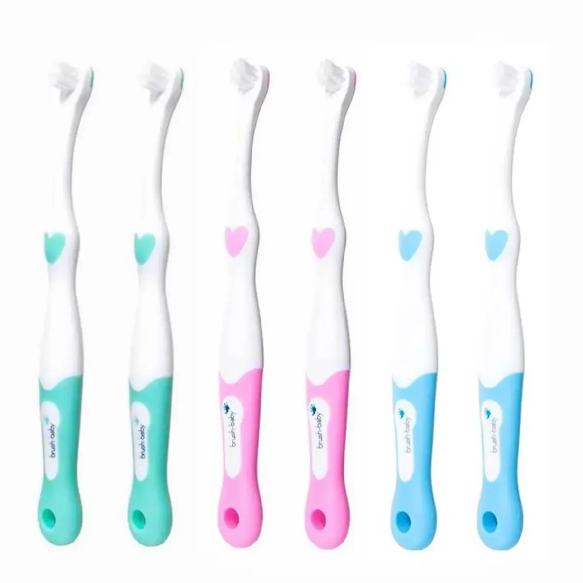 FirstBrush™ First Baby Toothbrush (0-18 months) (Pack of 6 Mixed Colours)