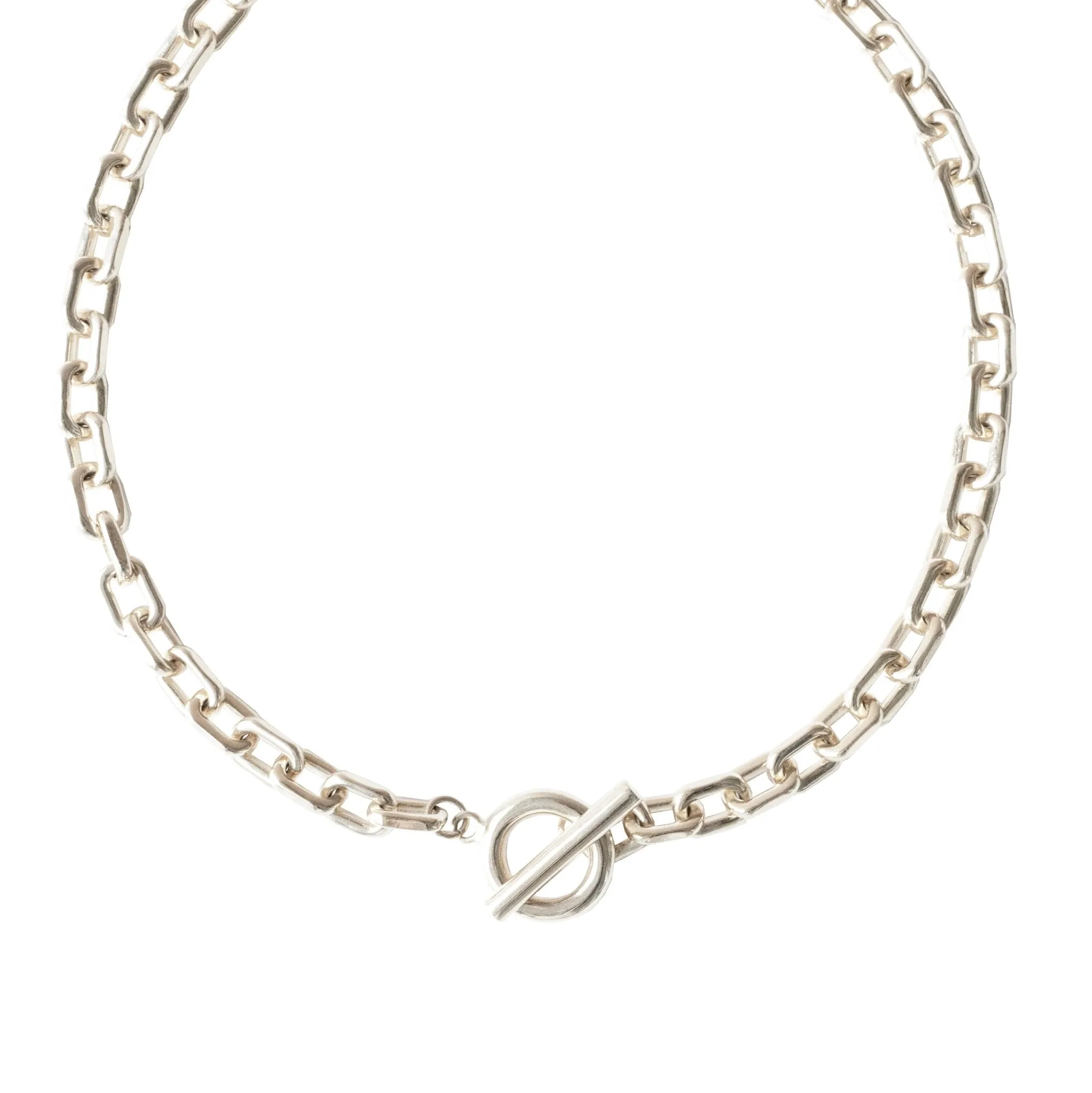 FRAICHE LUXE TOGGLE NECKLACE - SILVER