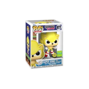 Funko Pop! Games Sonic the Hedgehog Super Sonic First Appearance GITD 2022 Summer Convention Exclusive Figure #877