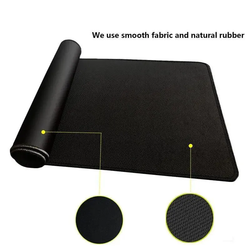 Gaming Mouse Pad: Premium Control & Comfort - Black & White Edge-Lock Design