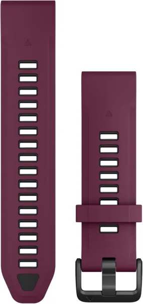 Garmin QuickFit 20 Watch Bands Merlot/Graphite Silicone (010-13391-04)