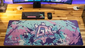 Glo Navy "Cotton Candy" Content Creator Collaboration Gaming XL Gaming Mouse Pad Deskmat