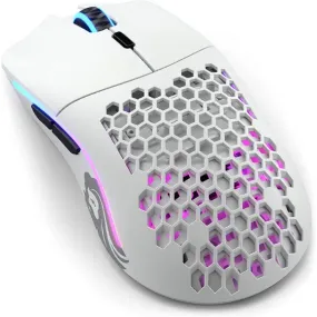 Glorious Model O- Minus Gaming Wireless Mouse -65g lightweight Honeycomb - (Matte White)