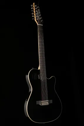 Godin A12 Black HG Hybrid 12-String Acoustic Electric Guitar