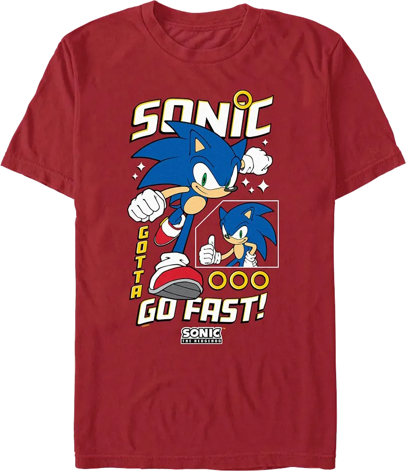 Gotta Go Fast Sonic The Hedgehog T-Shirt