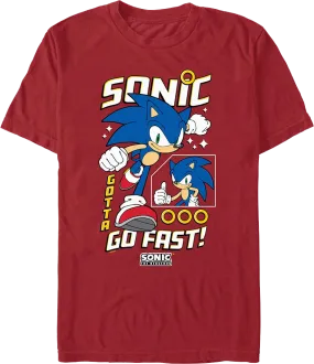 Gotta Go Fast Sonic The Hedgehog T-Shirt