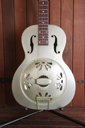 Gretsch G9201 Honeydipper Metal Round Neck Resonator Nickel Plated Brass Body