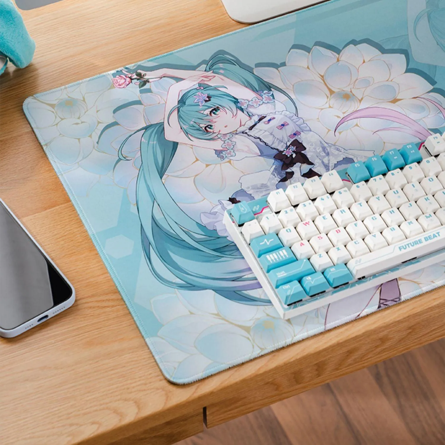 Hatsune Miku Flower Monogatari Ultra Large Mouse Pad