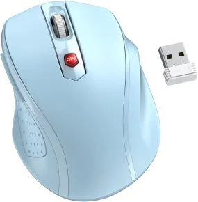 HOTWEEMS D-09 Wireless Mouse for Laptop - Ergonomic Plus Computer USB Cordless Mice