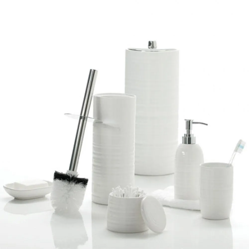 Hush Ceramic Toothbrush Tumbler White