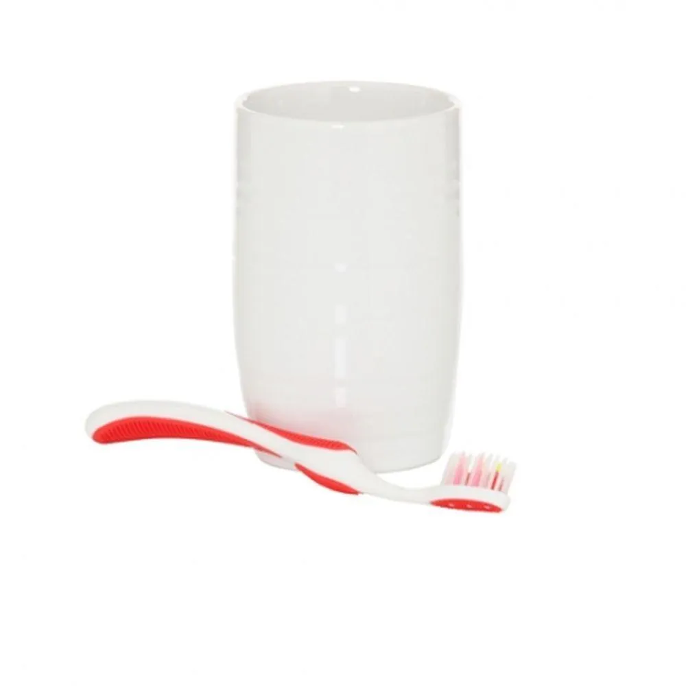 Hush Ceramic Toothbrush Tumbler White