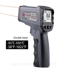 Infrared Thermometer Gun -50C to  580C (Black)