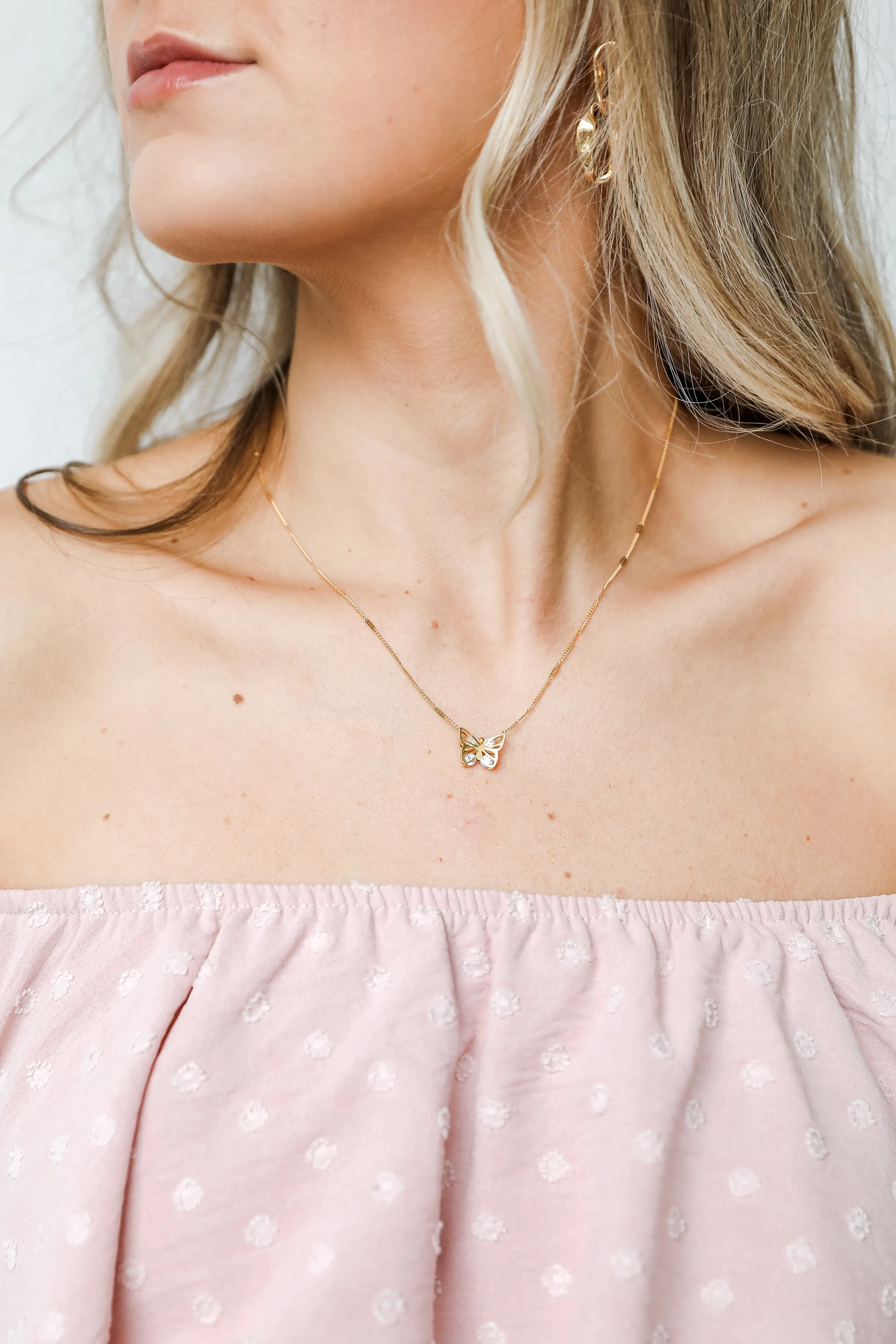 Jessie Gold Butterfly Necklace