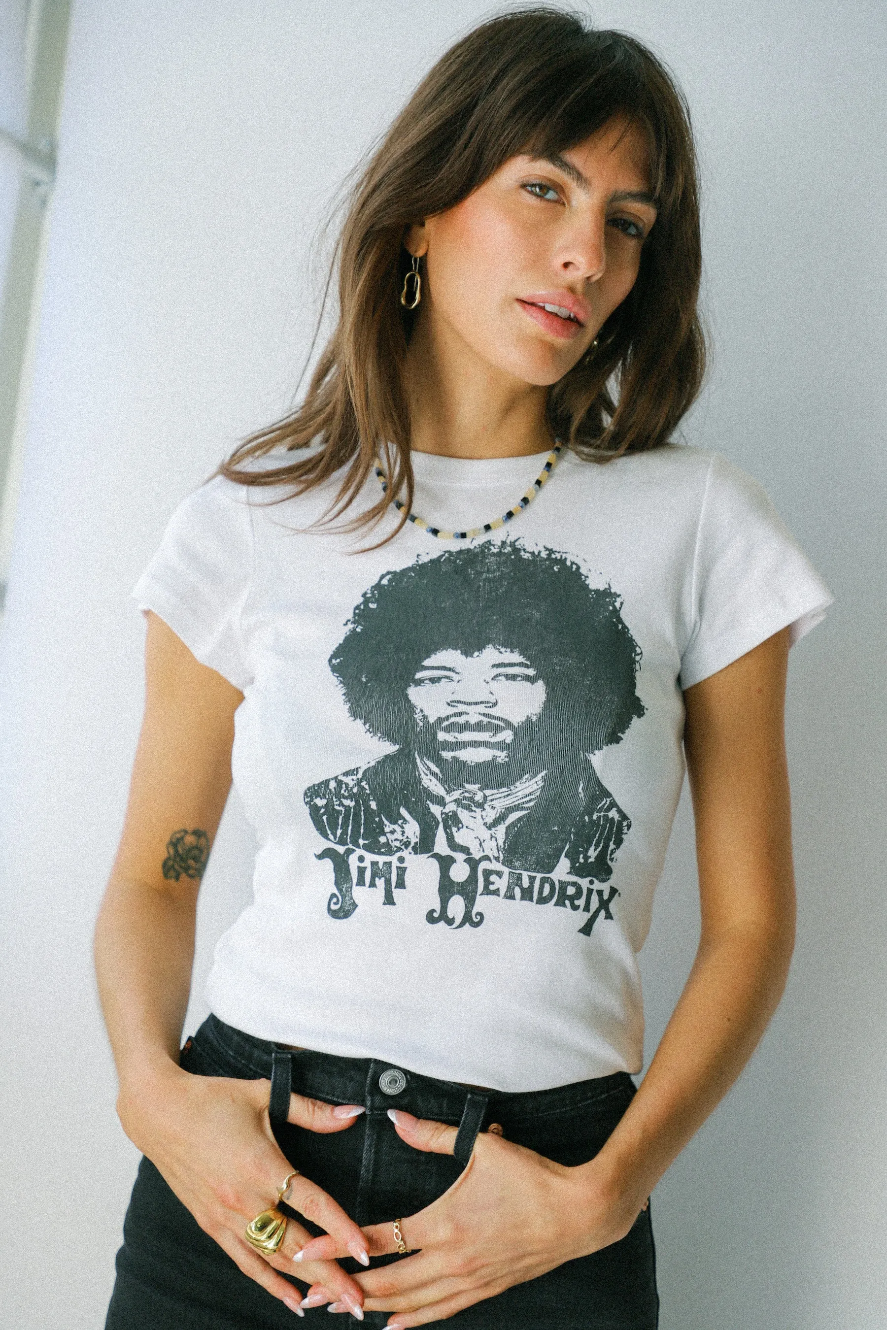 Jimi Hendrix Portrait Slim Tee