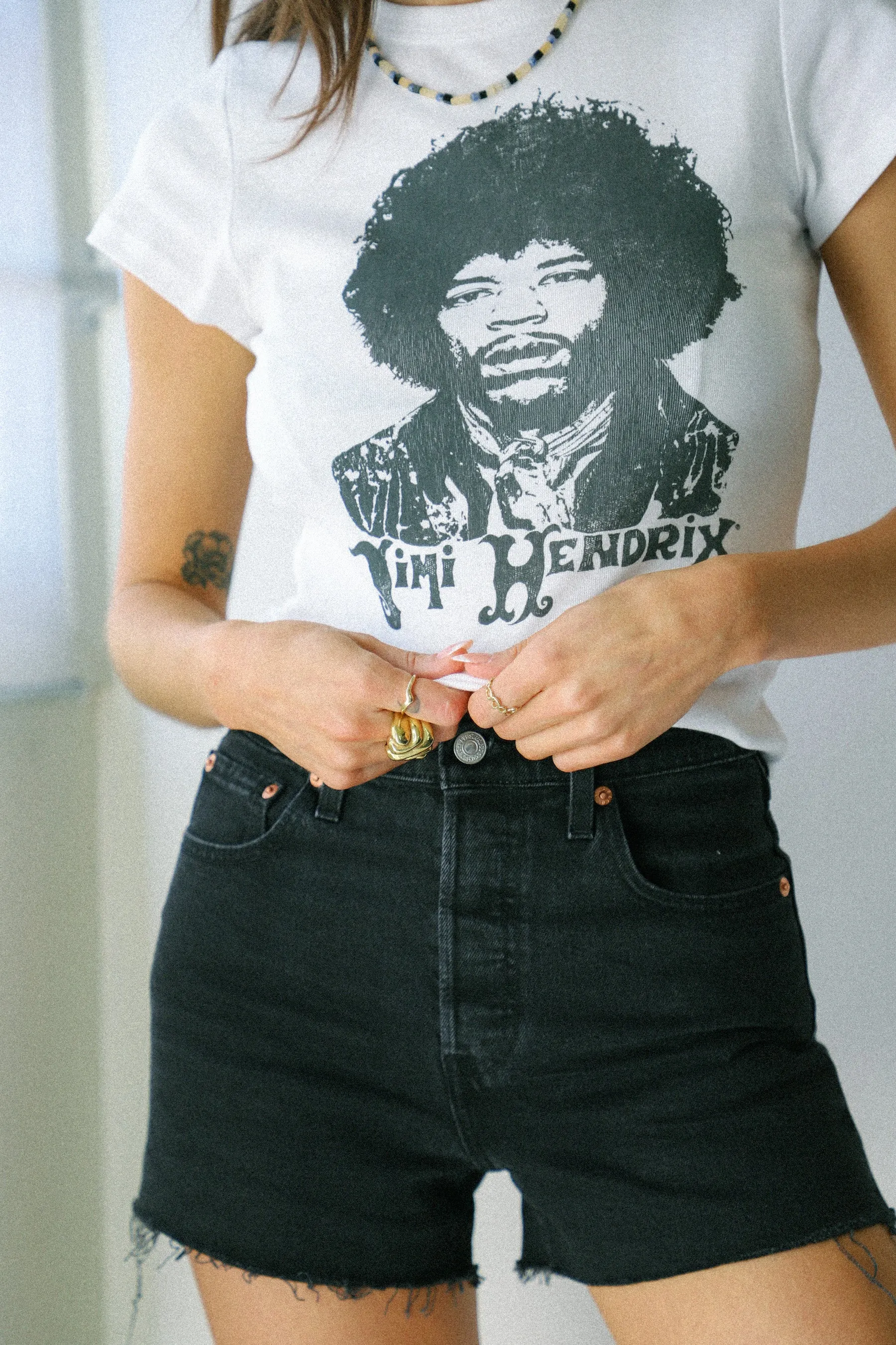 Jimi Hendrix Portrait Slim Tee