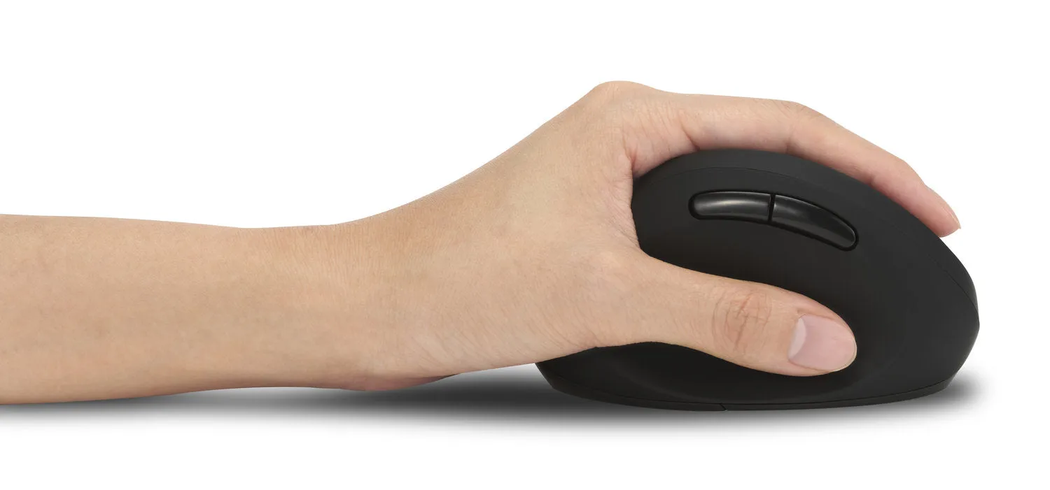 Kensington Pro Fit Wireless Ergo Left Handed Mouse, Ergonomist Approved, 6 Buttons