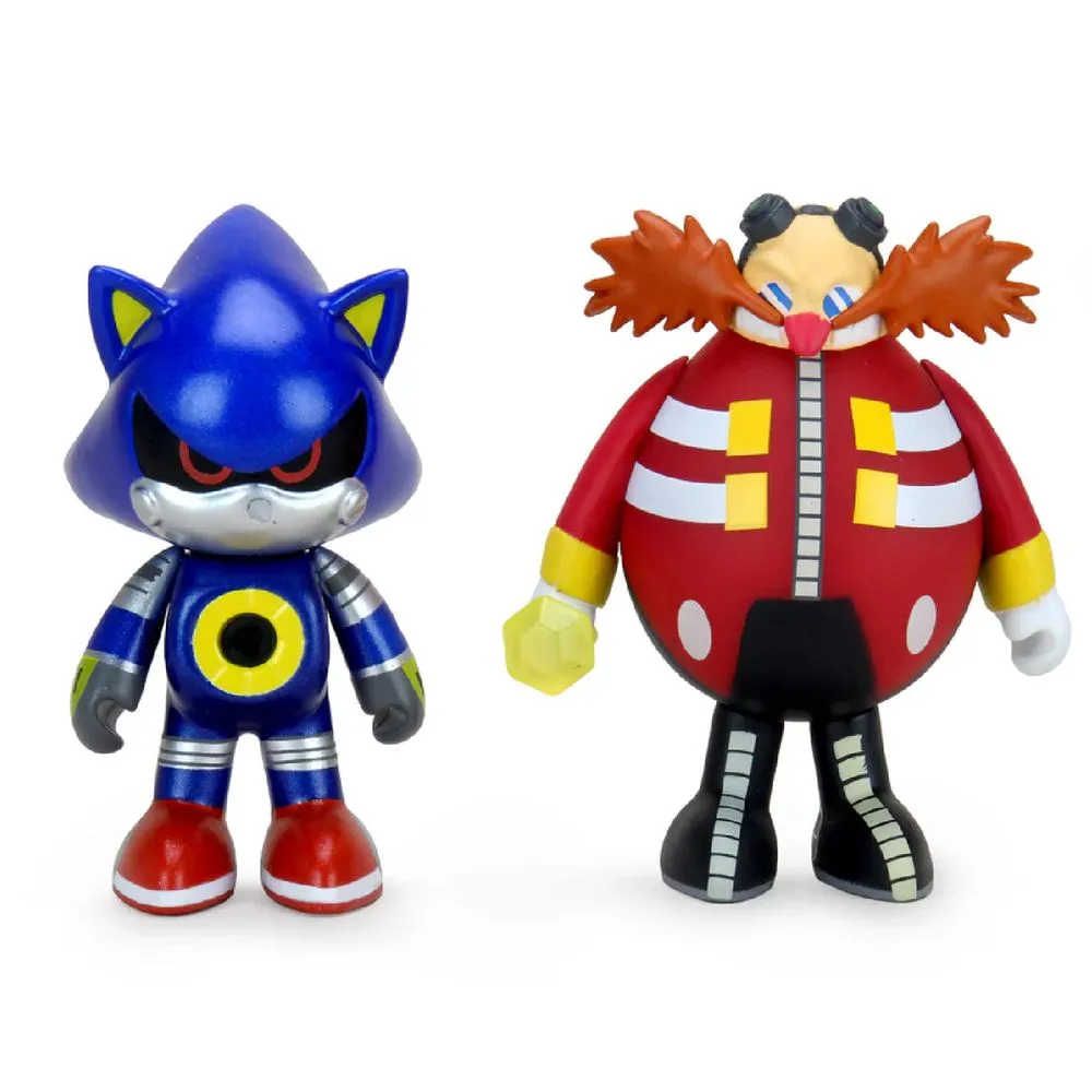 Kidrobot Sonic the Hedgehog 3" Vinyl Mini Series - Chaos Mini Series Dr. Robotnik and Metal Sonic 2 Pack