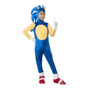 Kids Sonic The Hedgehog Deluxe Costume - Size 5-7 Years