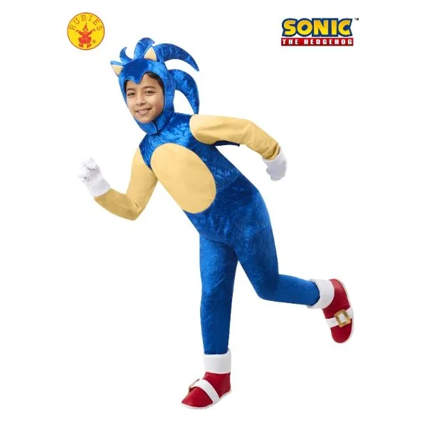 Kids Sonic The Hedgehog Deluxe Costume - Size 5-7 Years