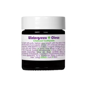 LIVING LIBATIONS - Wintergreen Clean Charcoal Toothpaste