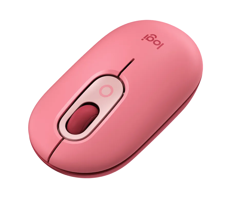 Logitech POP Wireless Mouse Cute and Colorful with Custom Emoji Button for Computer PC Laptop Tablet (Pink, Purple, Yellow)