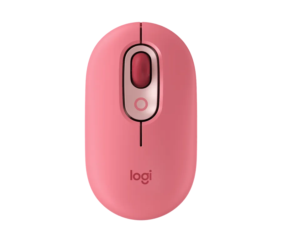 Logitech POP Wireless Mouse Cute and Colorful with Custom Emoji Button for Computer PC Laptop Tablet (Pink, Purple, Yellow)