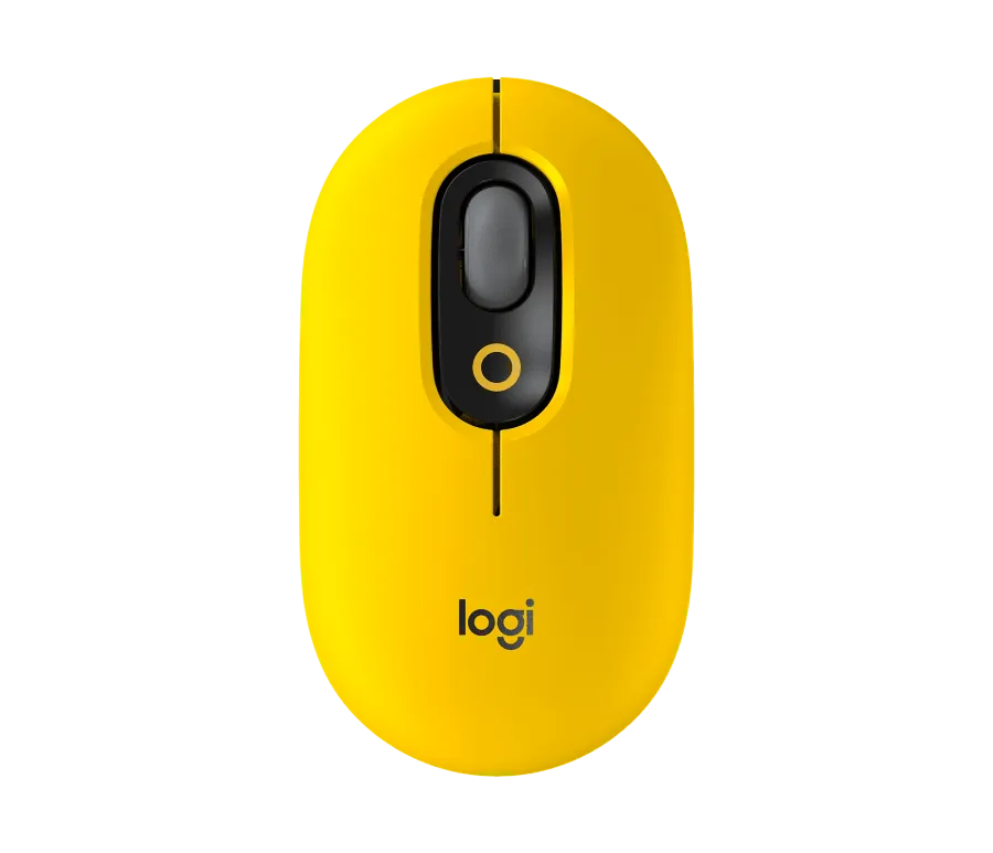 Logitech POP Wireless Mouse Cute and Colorful with Custom Emoji Button for Computer PC Laptop Tablet (Pink, Purple, Yellow)