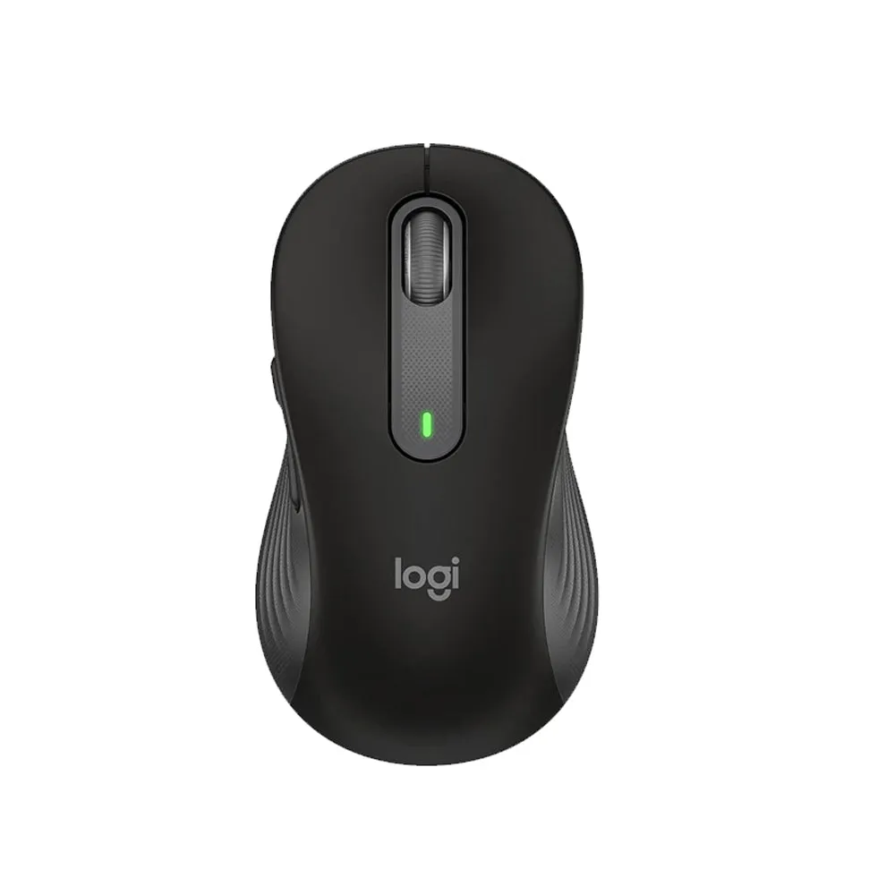 Logitech Signature M650 / M650L Wireless Optical Mouse For Business with Precision Scrolling Smart Wheel, Silent Touch Reduced Clicky Keys, Programmable Side Buttons, and Logi Bolt and Bluetooth Connectivity - Graphite, Off White