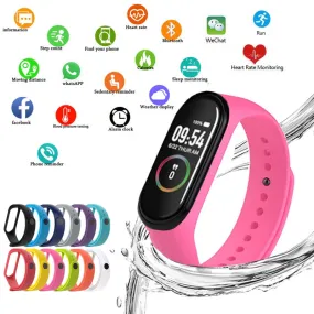 M4 Smart Silicone Watchs Sport Wristbands For Women LED Screen Fitness Traker Bluetooth Waterproof Lady Watchs Sports Brand