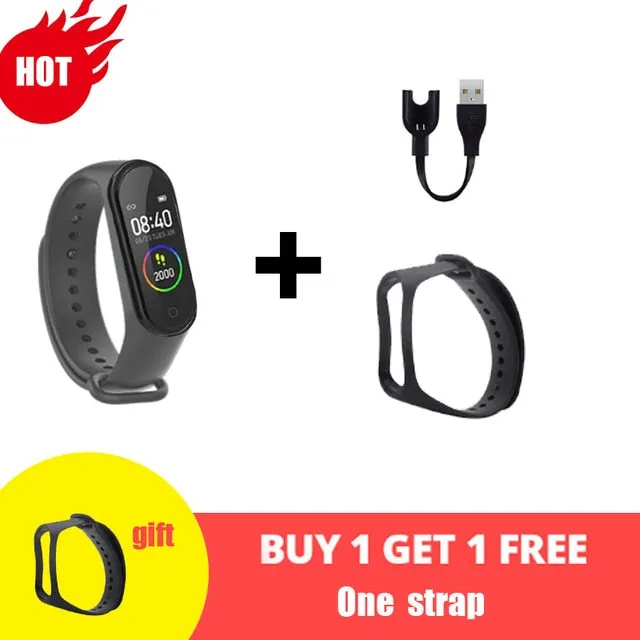 M4 Smart Silicone Watchs Sport Wristbands For Women LED Screen Fitness Traker Bluetooth Waterproof Lady Watchs Sports Brand