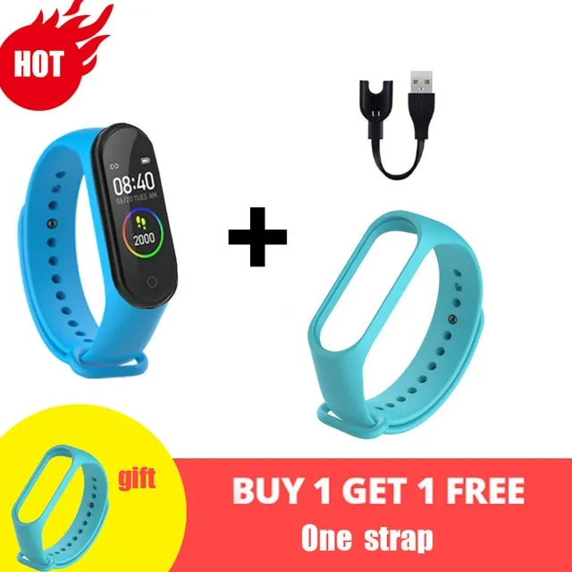 M4 Smart Silicone Watchs Sport Wristbands For Women LED Screen Fitness Traker Bluetooth Waterproof Lady Watchs Sports Brand