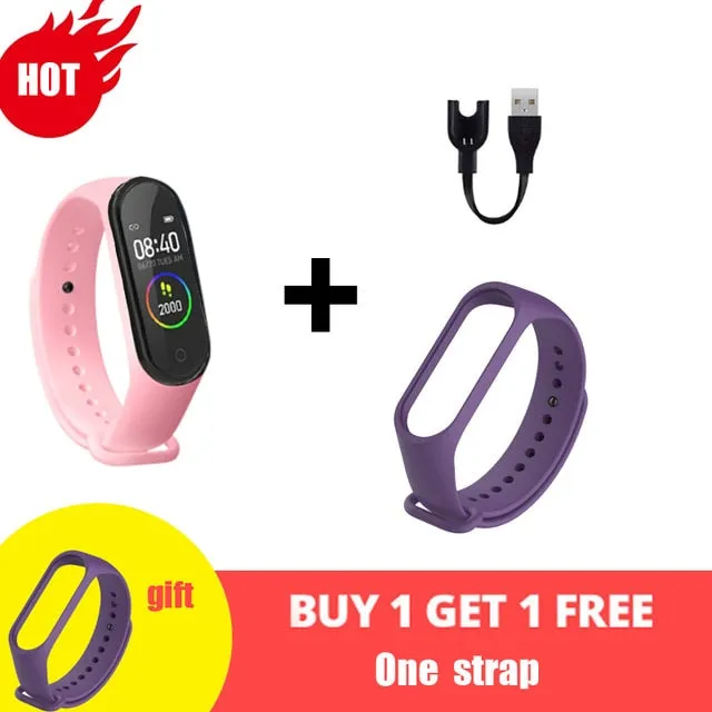 M4 Smart Silicone Watchs Sport Wristbands For Women LED Screen Fitness Traker Bluetooth Waterproof Lady Watchs Sports Brand