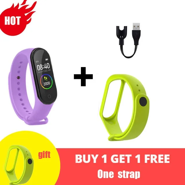 M4 Smart Silicone Watchs Sport Wristbands For Women LED Screen Fitness Traker Bluetooth Waterproof Lady Watchs Sports Brand