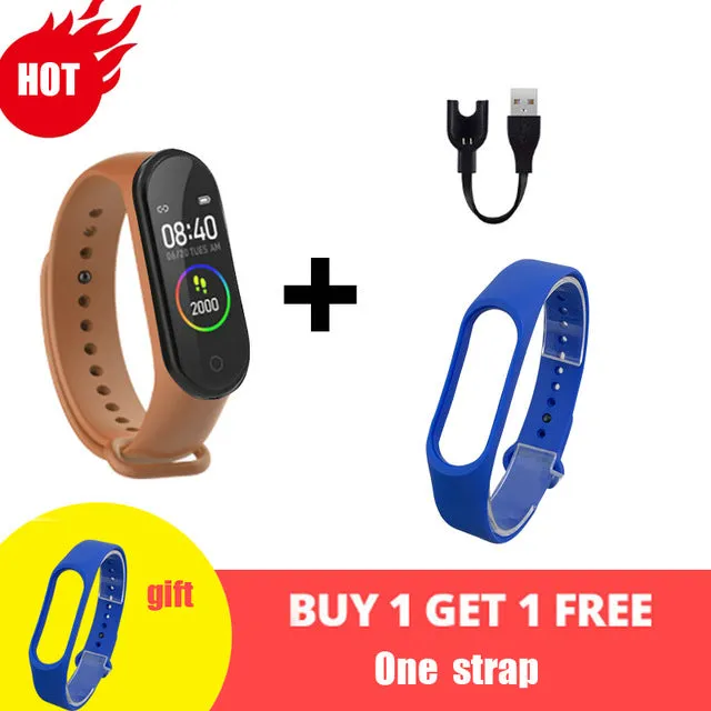 M4 Smart Silicone Watchs Sport Wristbands For Women LED Screen Fitness Traker Bluetooth Waterproof Lady Watchs Sports Brand