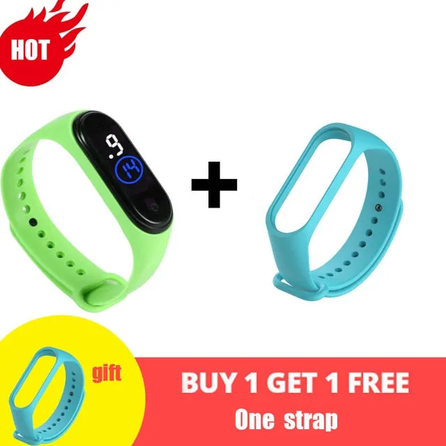 M4 Smart Silicone Watchs Sport Wristbands For Women LED Screen Fitness Traker Bluetooth Waterproof Lady Watchs Sports Brand