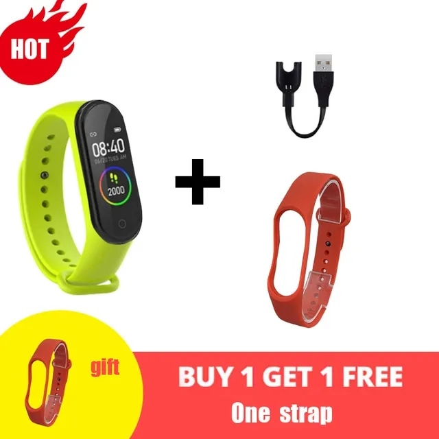 M4 Smart Silicone Watchs Sport Wristbands For Women LED Screen Fitness Traker Bluetooth Waterproof Lady Watchs Sports Brand