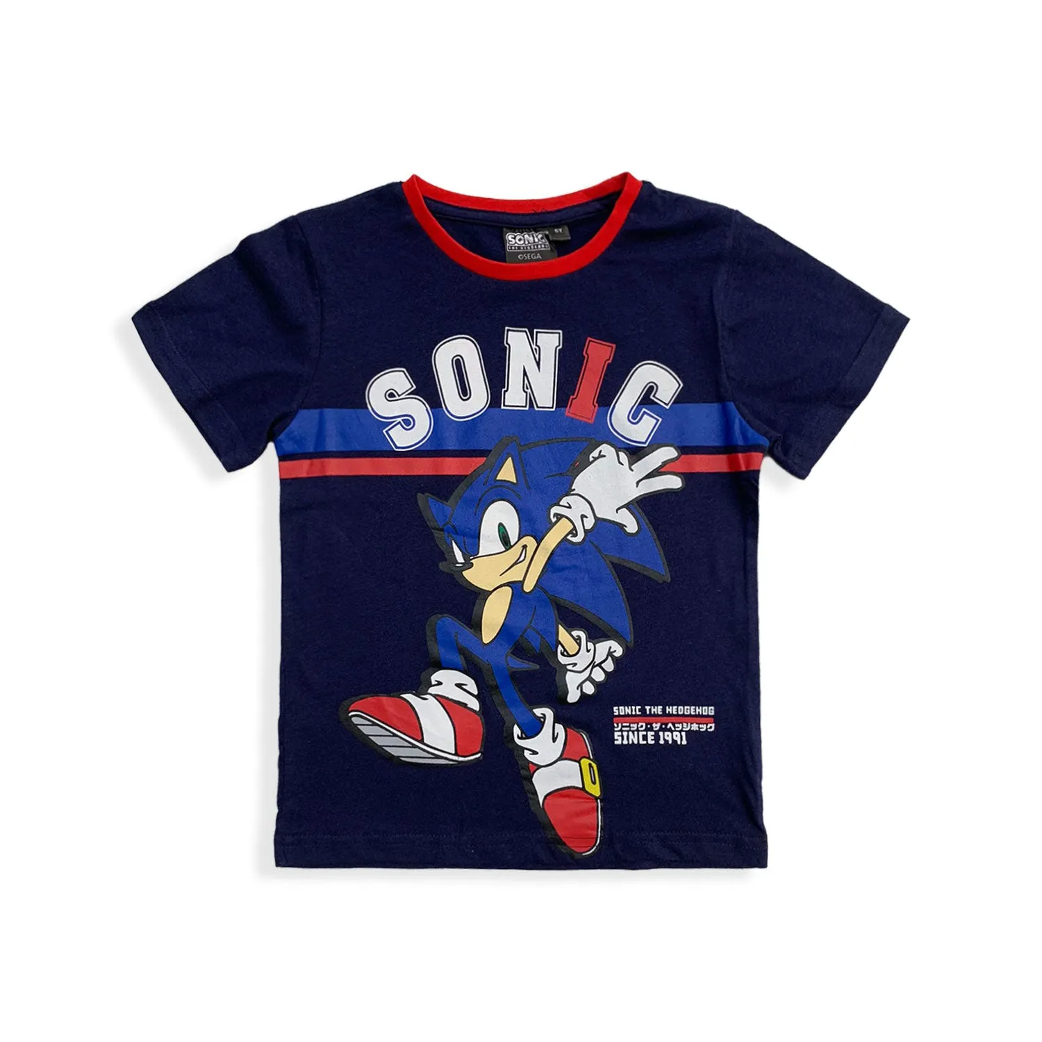 Maglietta Sonic t-shirt bambino maglia mezze maniche in cotone estivo 5451