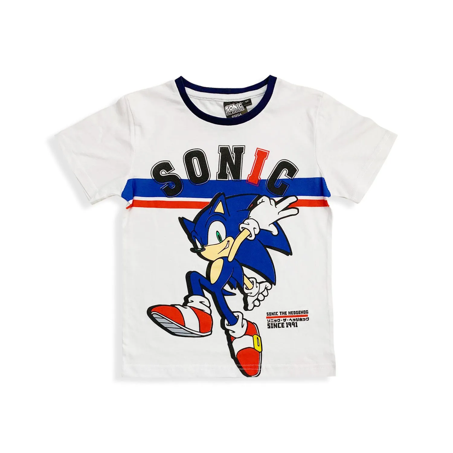 Maglietta Sonic t-shirt bambino maglia mezze maniche in cotone estivo 5451