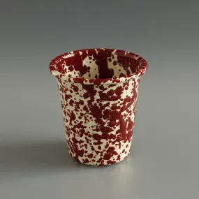 Marbled Enamel Tumbler Burgundy