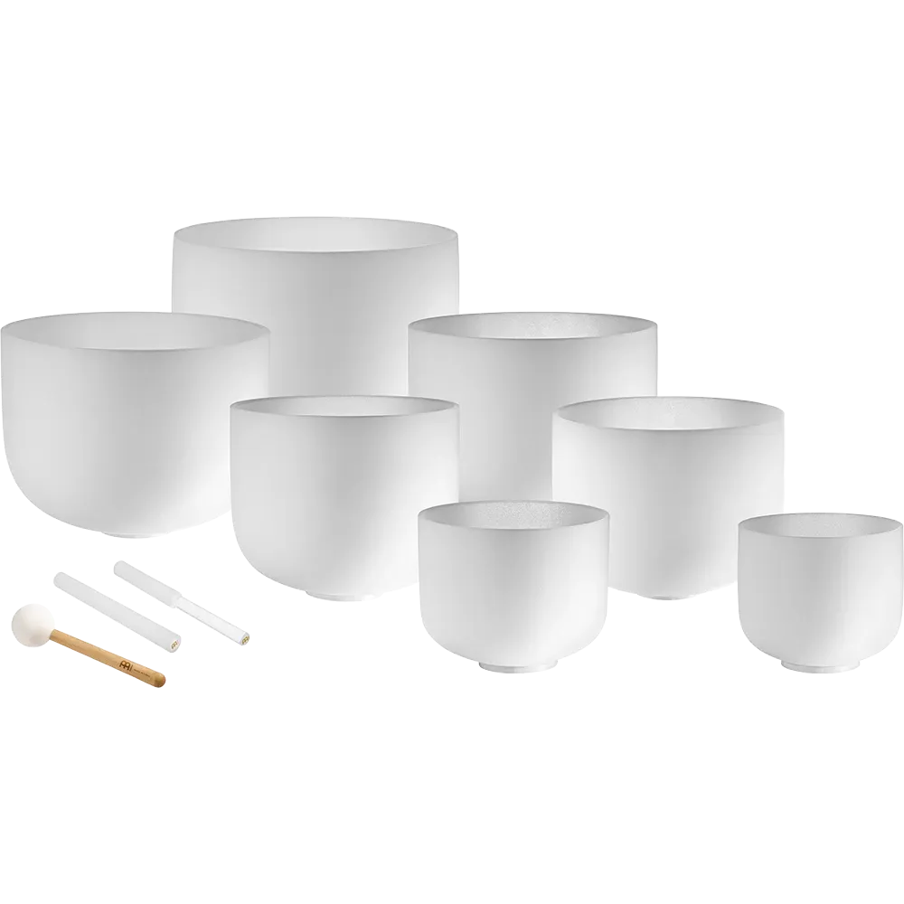 Meinl Sonic Energy 7-Piece Crystal Singing Bowl Chakra Set - A432hz