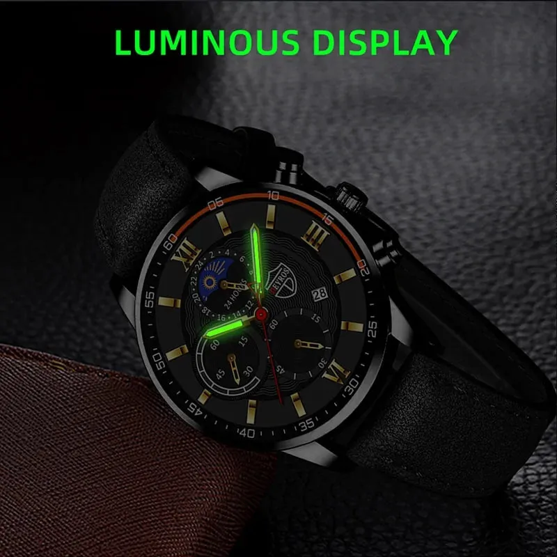 Men's Casual Leather Watch