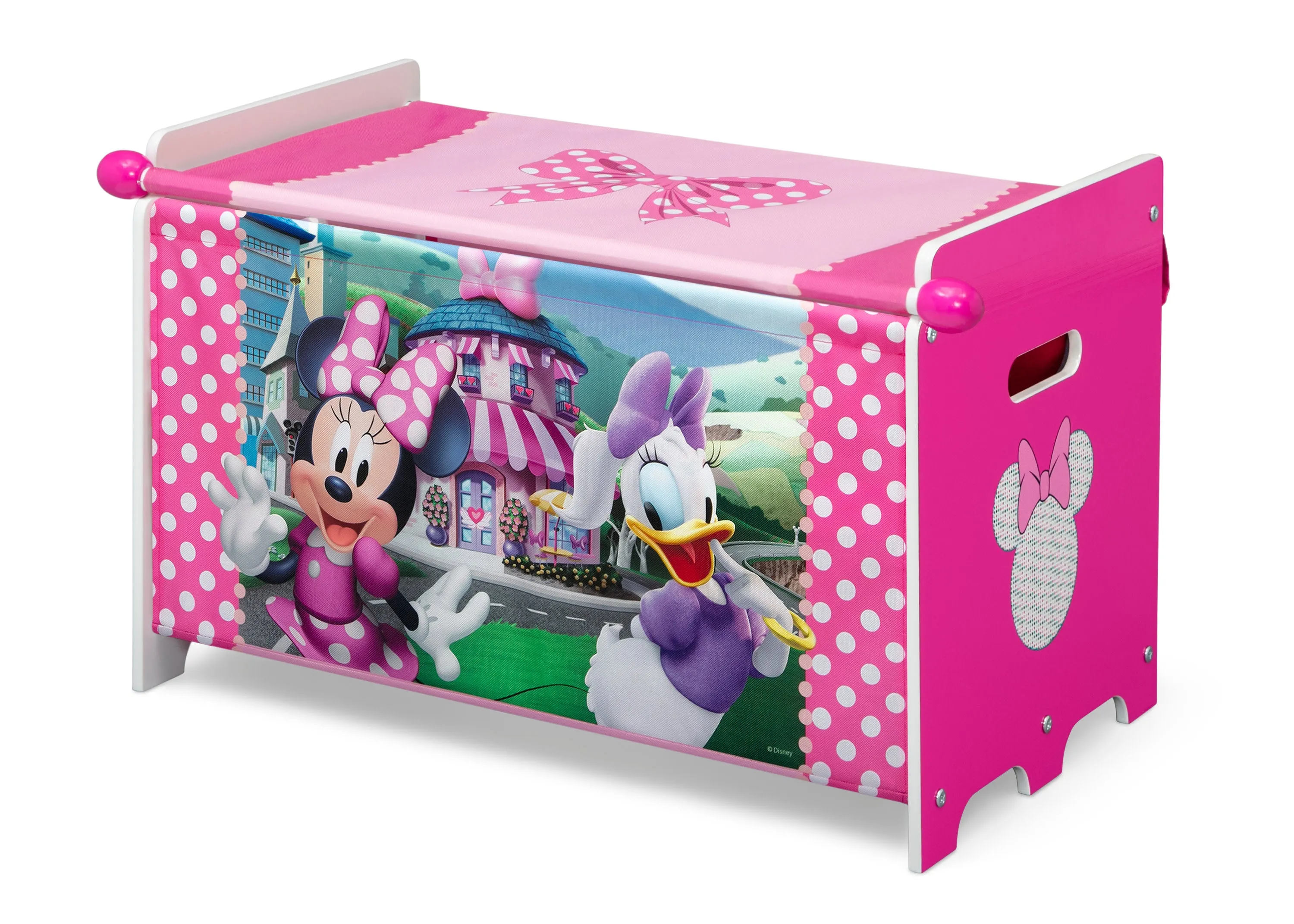 Minnie Mouse Toy Box with Retractable Fabric Top